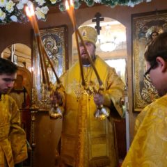 Епископ Алексий возглавил Литургию в день памяти святителя Спиридона Тримифунтского