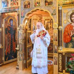 Святейший Патриарх Кирилл совершил Божественную литургию в 12-ю годовщину избрания на Московский Патриарший престол