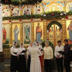 Днём 7 января в Светлый праздник Рождества Христова в Преображенском кафедральном соборе состоялся праздничный концерт