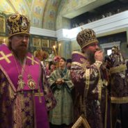 Митрополит Евгений и епископ Алексий совершили чин Торжества Православия в Свято-Троицком кафедральном соборе