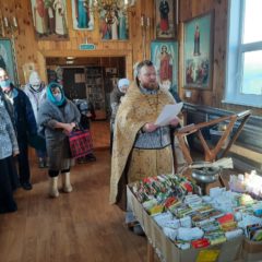 23 февраля 2021 года в храме святителя Николая Чудотворца поселка Сосьва прошло богослужение