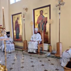Епископ Алексий совершил Литургию во Вселенскую родительскую (мясопустную) субботу