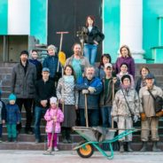 Уборка территории собора