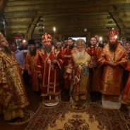 Сонм архипастырей совершили всенощное бдение в Царской обители на Ганиной Яме