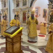 Всенощное бдение в храме Преображения Господня поселка Пелым