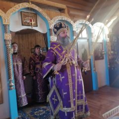 Епископ Феодосий совершил всенощное бдение в храме в честь Благовещения Пресвятой Богородицы г. Ивделя