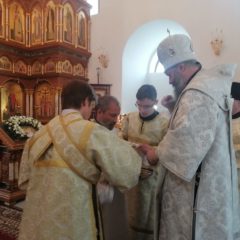 Епископ Феодосий возглавил Божественную Литургию в Свято-Пантелеимоновом монастыре (г. Краснотурьинск)