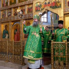 Епископ Феодосий совершил Божественную Литургию в праздник Входа Господня в Иерусалим (г. Краснотурьинск)