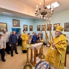 Епископ Феогност совершил Всенощное бдение в храме в честь Казанской иконы Пресвятой Богородицы пос. Калья