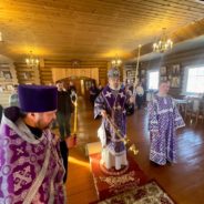 Епископ Феогност совершил Всенощное бдение в канун недели Торжества Православия