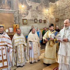 Престольный праздник в храме села Красногорское: Божественную литургию совершил епископ Серовский и Краснотурьинский Феогност