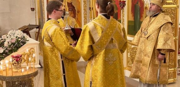 Архиерейское всенощное бдение в Свято‑Пантелеимоновском женском монастыре