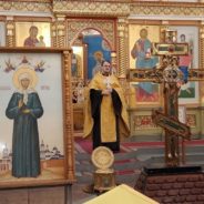 Прибытие святынь в Преображенский собор города Серова