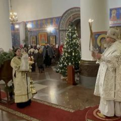 Рождественское Всенощное бдение в Преображенском соборе города Серова