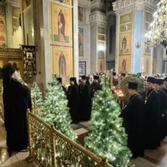 Общеепархиальная рождественская Великая вечерня прошла в соборе Святого Максима Исповедника