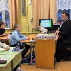 Беседа о ценности слова: встреча священника Симеона Шестакова с учениками четвёртого класса
